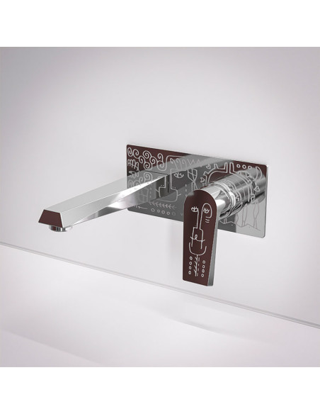 Grifería Para Baño Monocomando De Pared Para Lavatorio Zafiro Milo Lockett