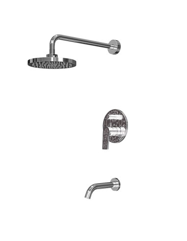 Grifería Para Ducha Monocomando De Embutir Para Bañera Zafiro Milo Lockett