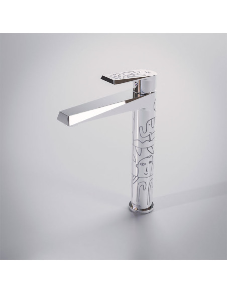 Grifería Para Baño Monocomando Lavatorio Zafiro Alto Milo Lockett